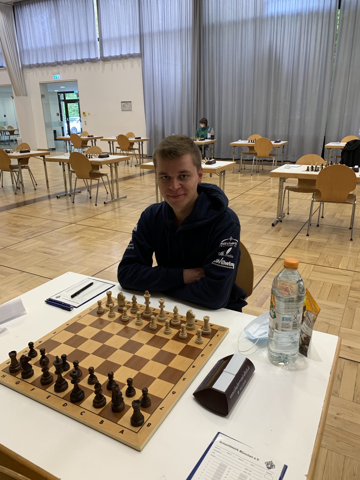 Tom Dittrich at a chess tournament